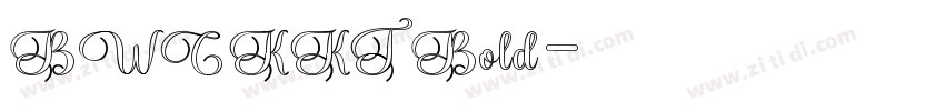 BWCKKT Bold字体转换
